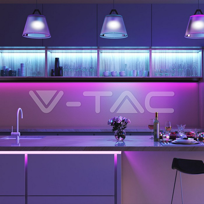 Bandă LED 28W 5050/54 RGB + 3 in 1 IP65 Alexa Smart si Google Home [4]