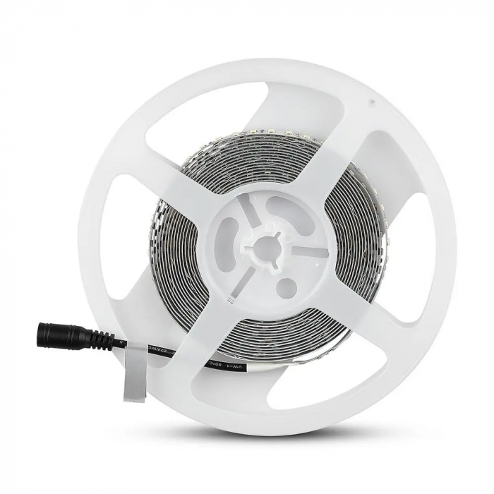 Banda LED V-TAC, 12V, 12w/m, 120 leduri/m, Cip Samsung, CRI>80, Rola 5m [4]