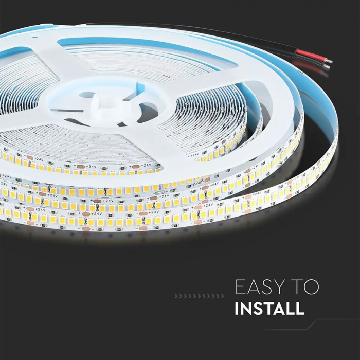 Banda LED V-TAC, 24V, 15w/m, 240 leduri/m, Cip Samsung, CRI>80, Rola 10m [9]