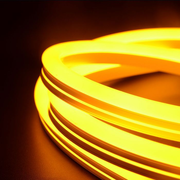 Banda LED V-TAC NeonFlex, 6.5W/M, Galbena, IP68, 24V, Rola 10ml [3]