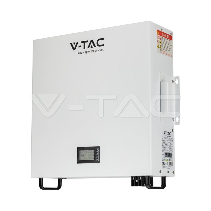 Acumulator V-TAC 5.12 kWh, Montaj pe Perete, IP20, 51.2V, 6000 Cicluri - REPowerEU [2]