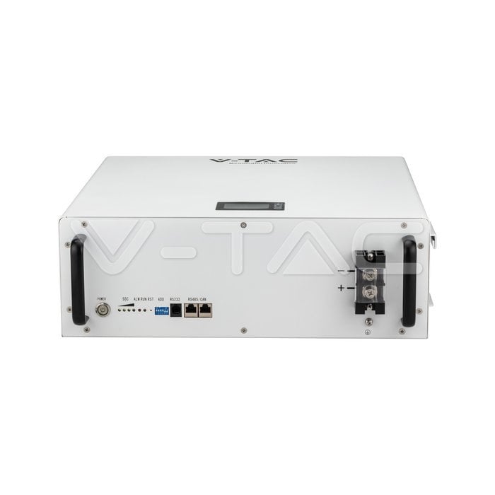 Acumulator V-TAC 5.12 kWh, Montaj pe Perete, IP20, 51.2V, 6000 Cicluri - REPowerEU [3]