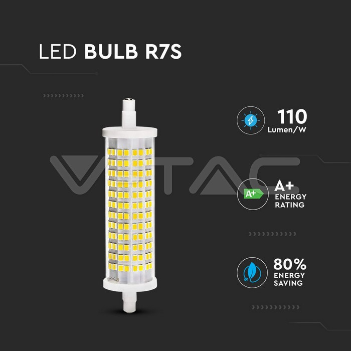 Bec LED 18W R7S Ceramic 3000K [2]