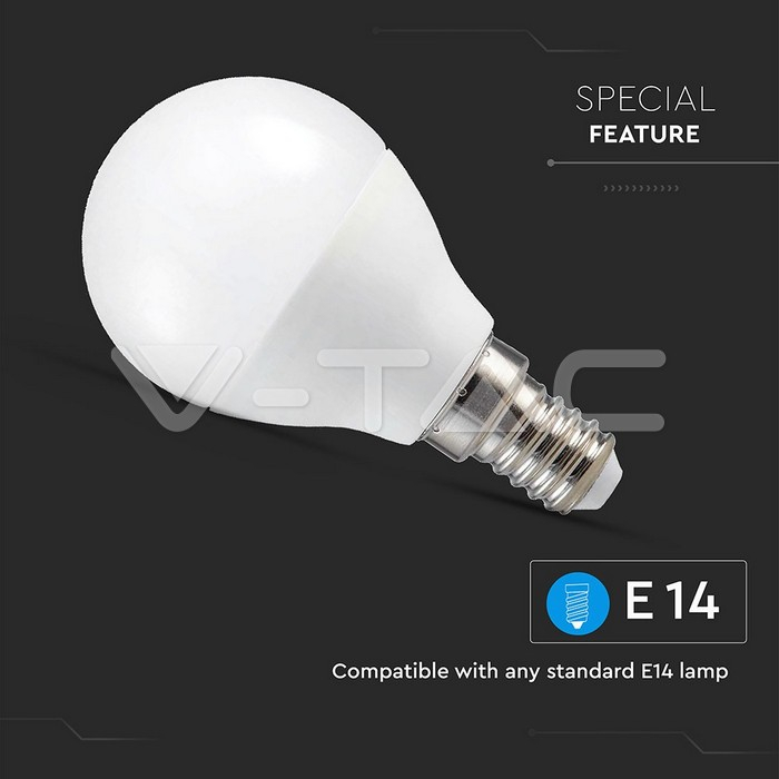 Bec LED 4.5W E14 P45 SMART RGB, Alb , Alb Cald [2]