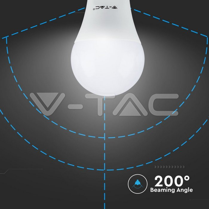 Bec LED 6.5W E27 A60 Plastic 4000K 160 lm/W [3]