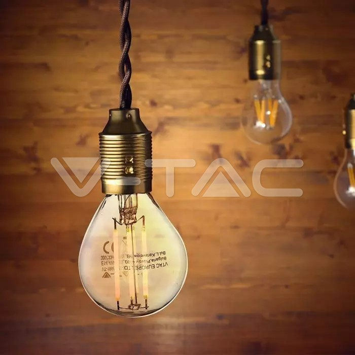 Bec LED 6W Filament E14 P45 Clear Cover 2700K [5]