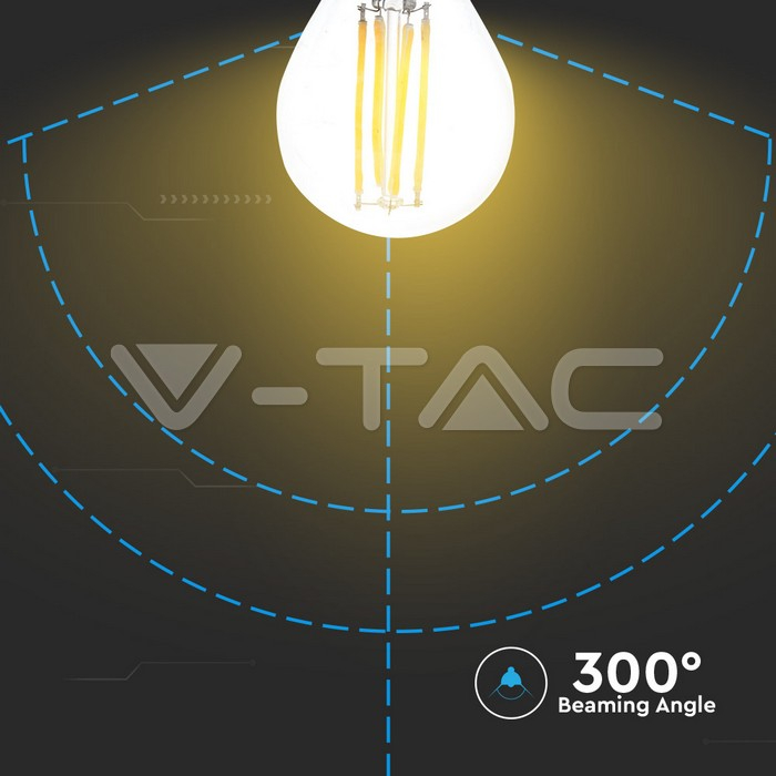 Bec LED 6W filament E27 G45 Clear Cover 2700K [4]