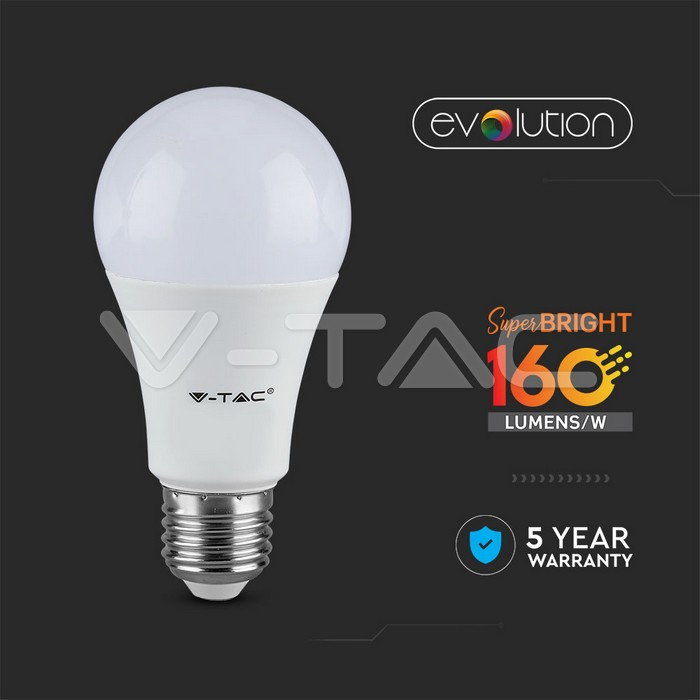 Bec LED 9.5W E27 A60 plastic 4000K 160 lm/W [2]