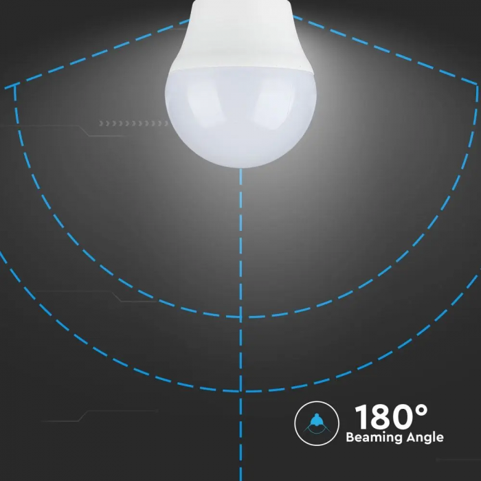 Bec LED V-TAC, 4.5W, G45, 470lm, E27, Cip Samsung [6]