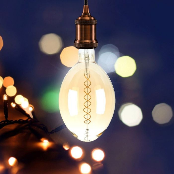 Bec LED V-TAC, 8W, E27, BF180, Filament Dublu, 2000K, Dimabil [7]