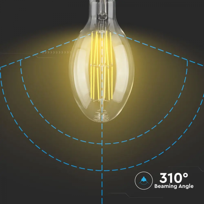 Bec LED V-TAC, 24W, E27, ED120, 160 lm/W, 4000lm, Transparent [5]