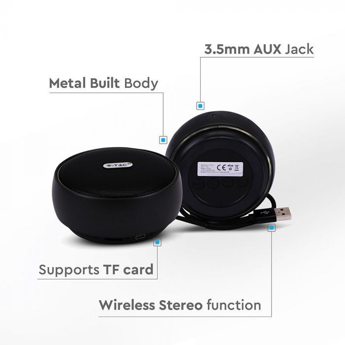 Boxă Portabilă Bluetooth Micro USB High End Cable Baterie 800mah Negru [3]