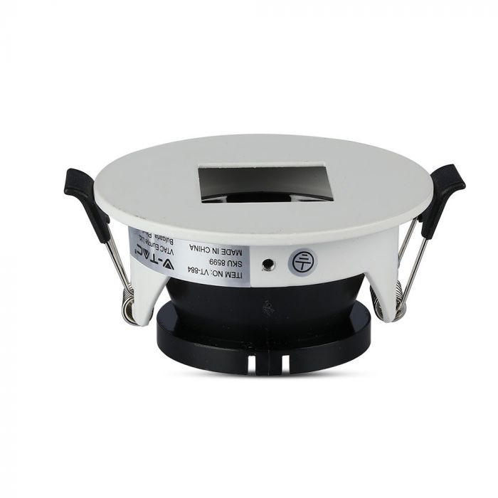 Carcasa Spot GU10, Alb + Negru, Rotund, IP20, Montaj Incastrat [3]