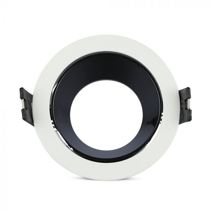 Carcasa Spot GU10, Alb + Negru, Rotund, IP20, Montaj Incastrat [3]