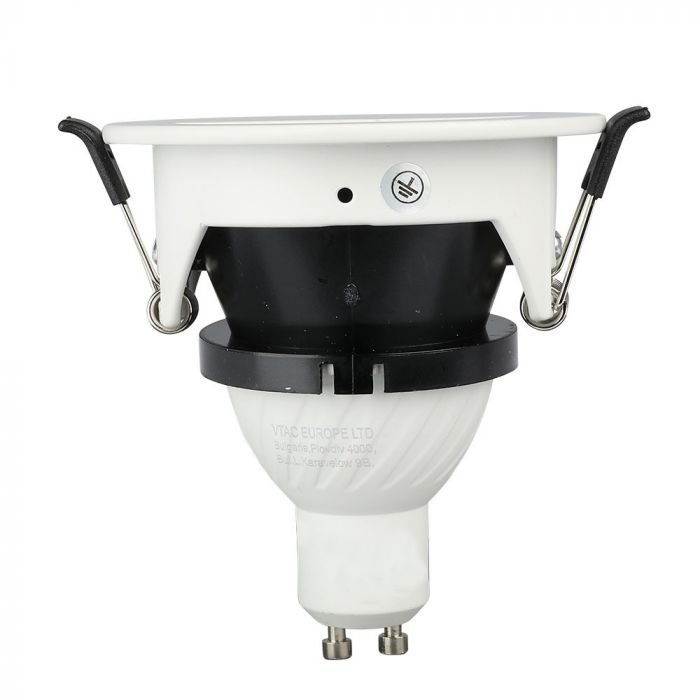 Carcasa Spot GU10, Alb + Negru, Rotund, IP20, Montaj Incastrat [2]