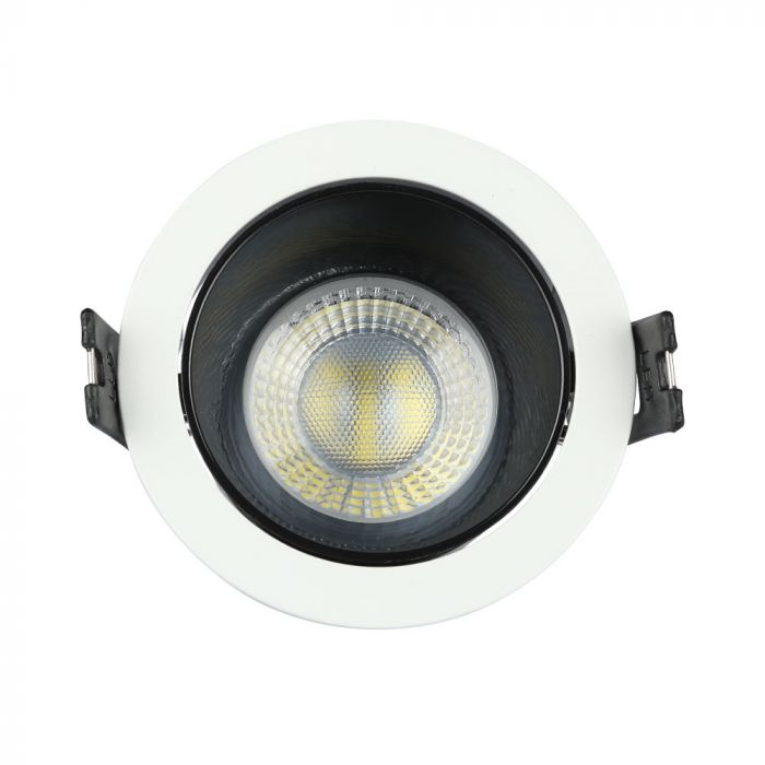 Carcasa Spot GU10, Alb + Negru, Rotund, IP20, Montaj Incastrat [4]