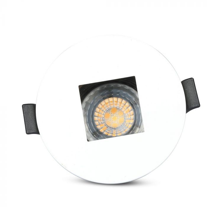 Carcasa Spot GU10, Alb + Negru, Rotund, IP20, Montaj Incastrat [6]