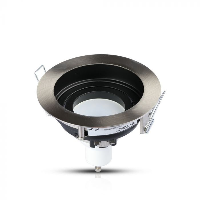 Carcasa SPOT GU10, Satin Nikel + Negru, IP20, Montaj Incastrat [3]