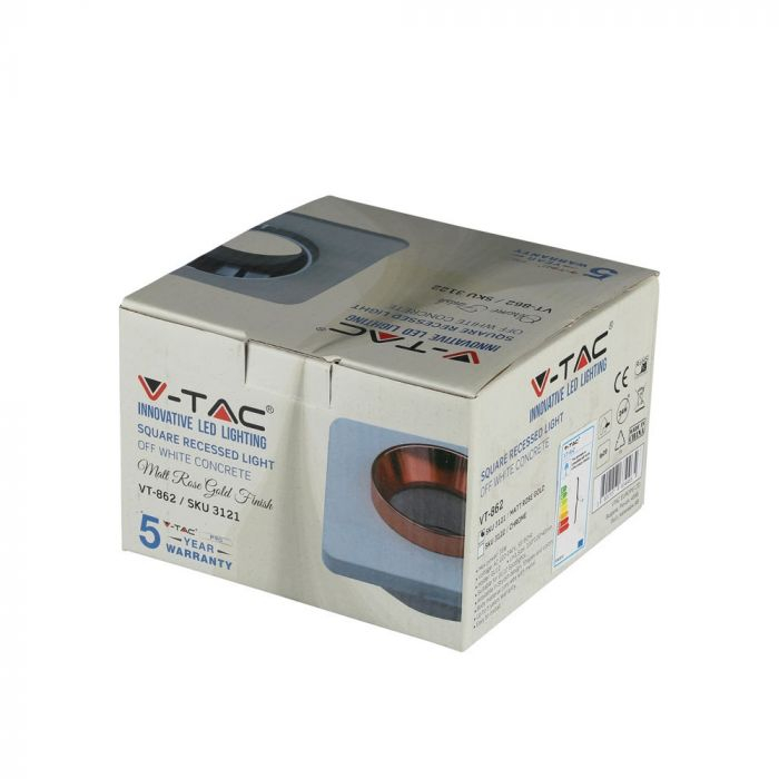 Carcasa Spot V-TAC, Gips, Roz-Gold [6]