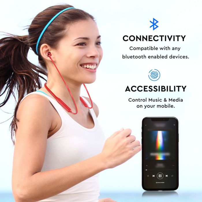 Casti Bluetooth, Rosu [5]