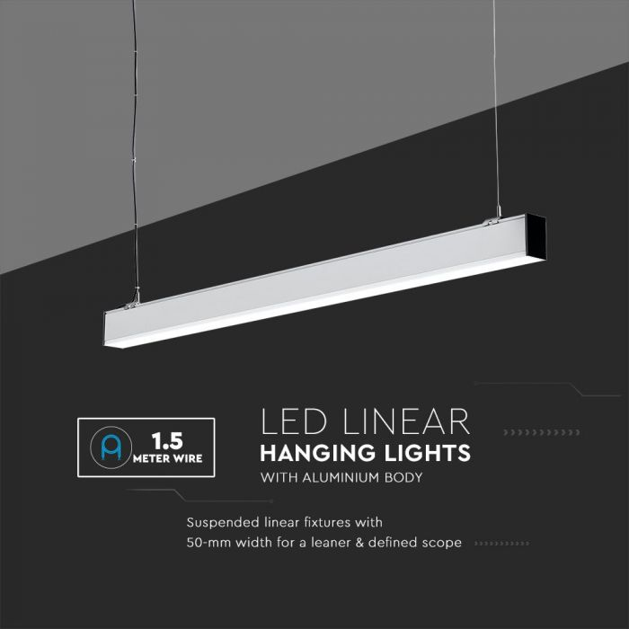 Corp Liniar LED V-TAC, 40W, 4000K, IP20 [8]