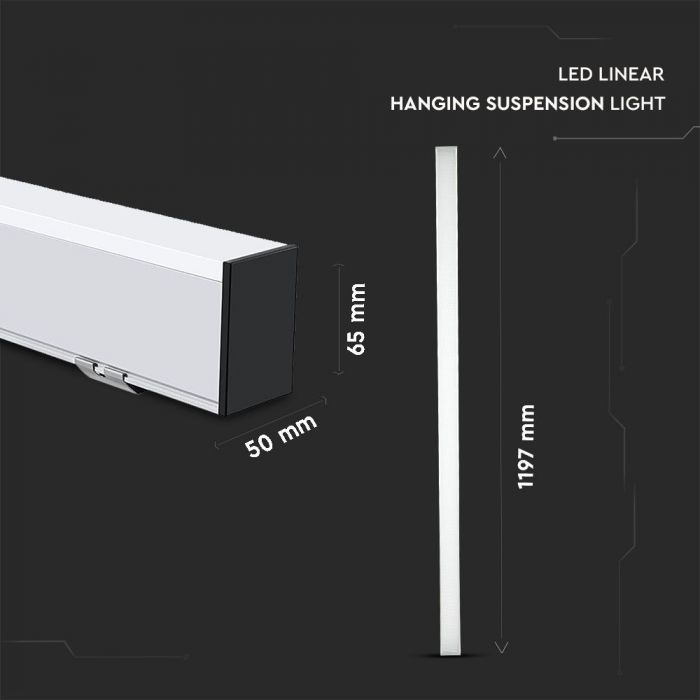Corp Liniar LED V-TAC, 40W, 4000K, IP20 [4]