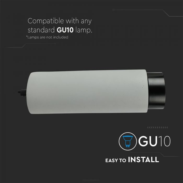 Fitting din Gips & Ciment V-TAC, Suspendat, Soclu GU10 [4]