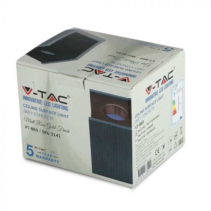 Fitting din Gips, Gri+Roz Mat, Soclu GU10 [6]