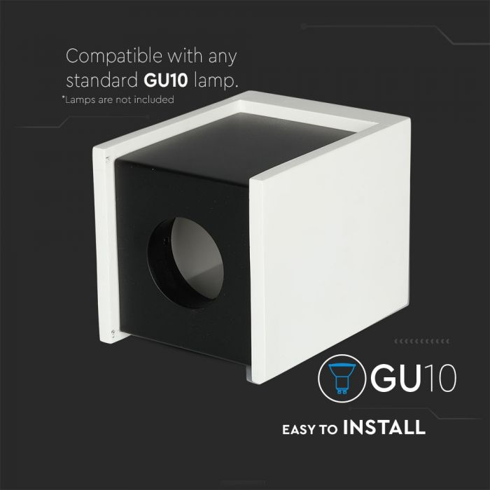 Fitting din Gips, Negru, Soclu GU10 [7]