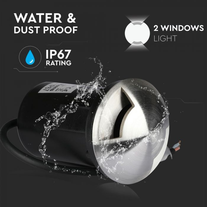 Fitting pentru exterior V-TAC, MR16, 12V, IP67, Montaj incastrat [4]