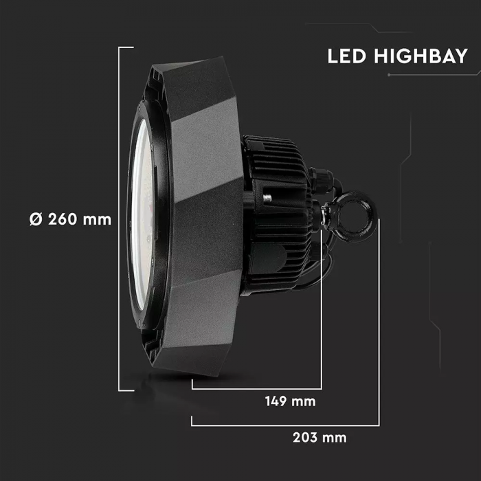 Highbay LED V-TAC, 100W, 16000lm, Cip Samsung, Dimabil, 120'D [10]