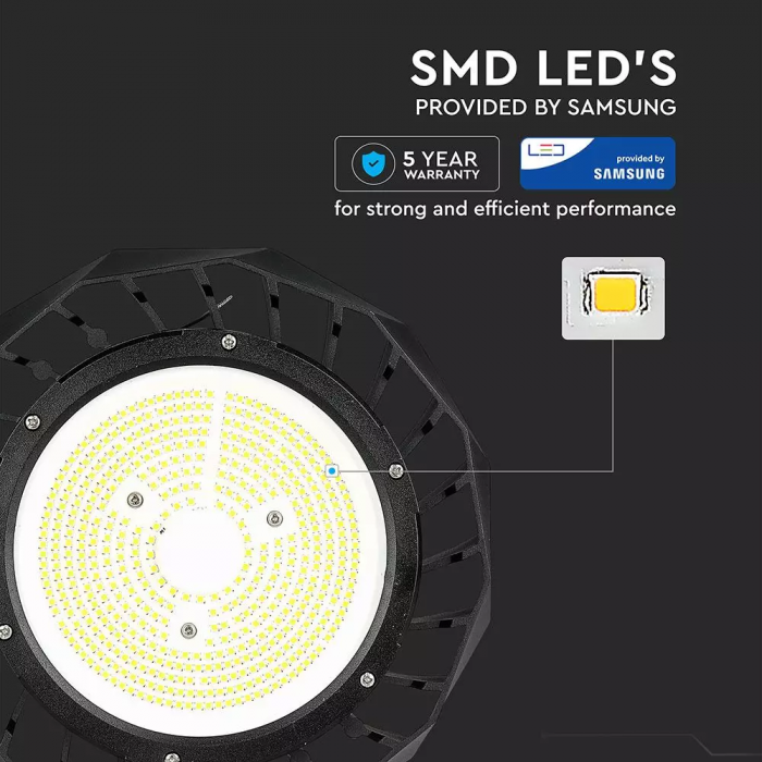Highbay LED V-TAC, 100W, 16000lm, Cip Samsung, Dimabil, 120'D [8]