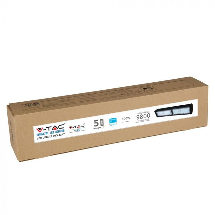 Highbay Linear LED V-TAC,  Cip SAMSUNG,  100W,  Corp Negru,  4000K [5]