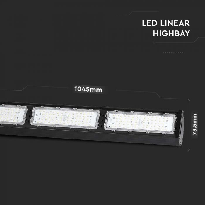 Highbay Linear LED V-TAC,  Cip SAMSUNG,  200W,  Corp Negru,  4000K [5]
