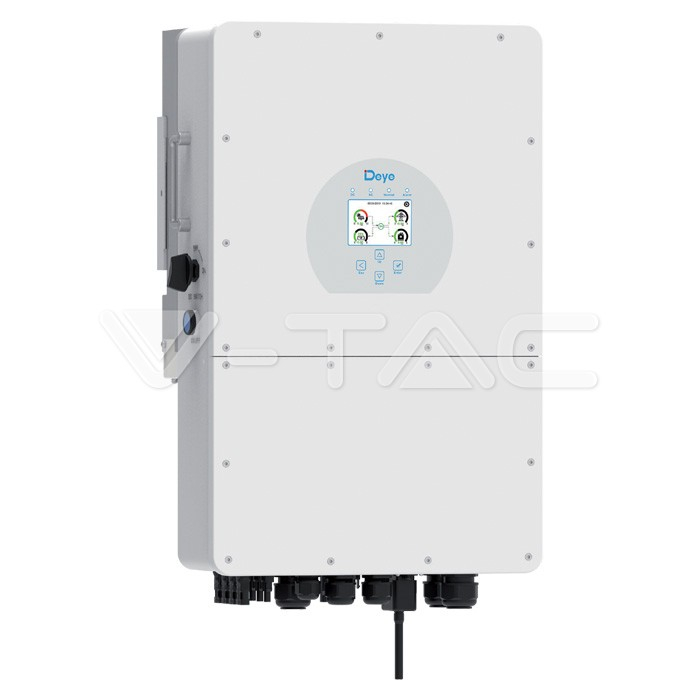 Invertor Deye 10kW SUN-10K-SG02LP1-EU-AM3, IP65, Monofazat, Hibrid, 10 ani Garantie, Display LCD, Intrare pentru Generator, Low Voltage [1]