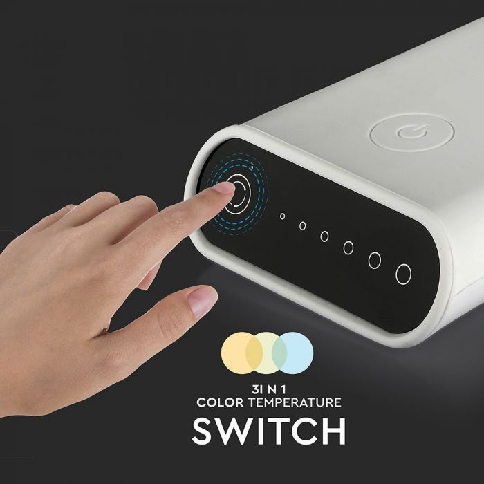 Lampa de birou LED V-TAC, 6.5W, 3in1, Slim [9]