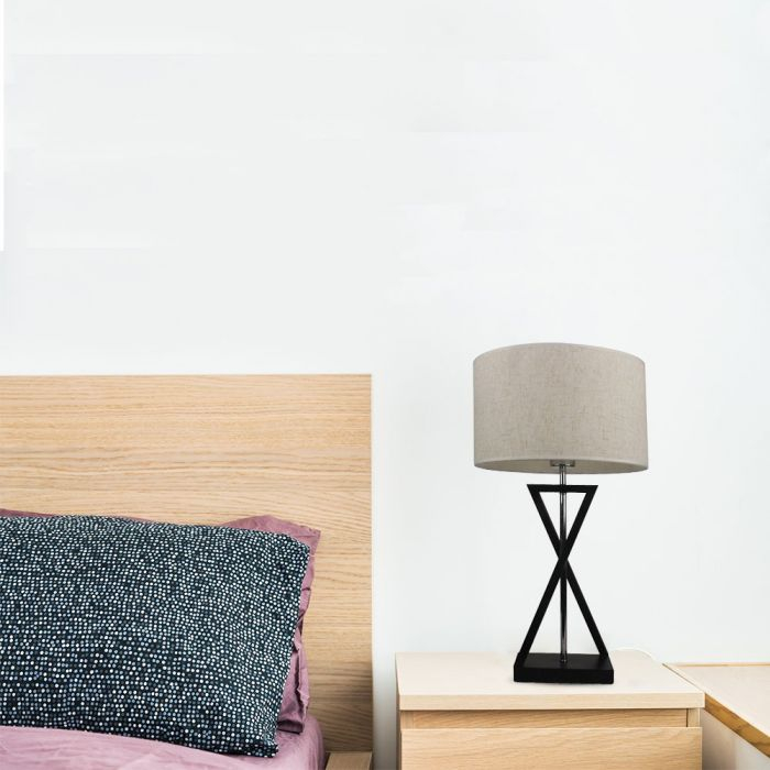 Lampa de birou V-TAC , Soclu E27, Abajur Ivoar [2]