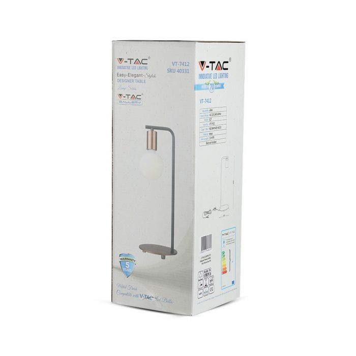Lampa de birou V-TAC, Soclu E27, Cu intrerupator [2]