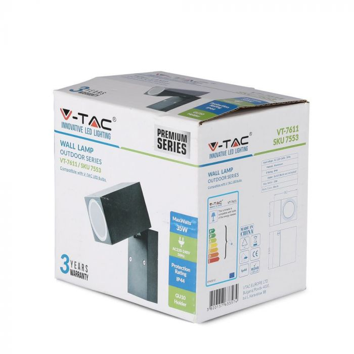 Lampa de perete din Aluminiu V-TAC, GU10, Ajustabil [4]