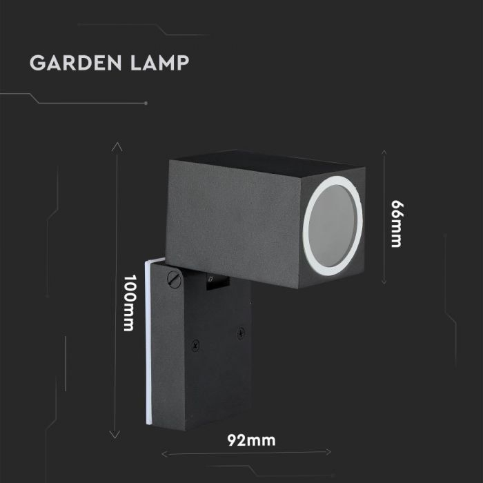 Lampa de perete din Aluminiu V-TAC, GU10, Ajustabil [5]