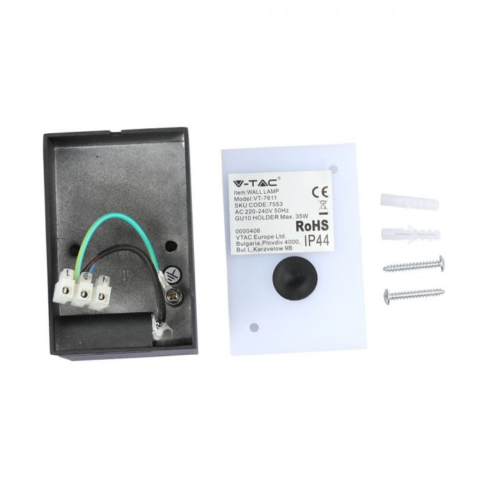 Lampa de perete din Aluminiu V-TAC, GU10, Ajustabil [3]
