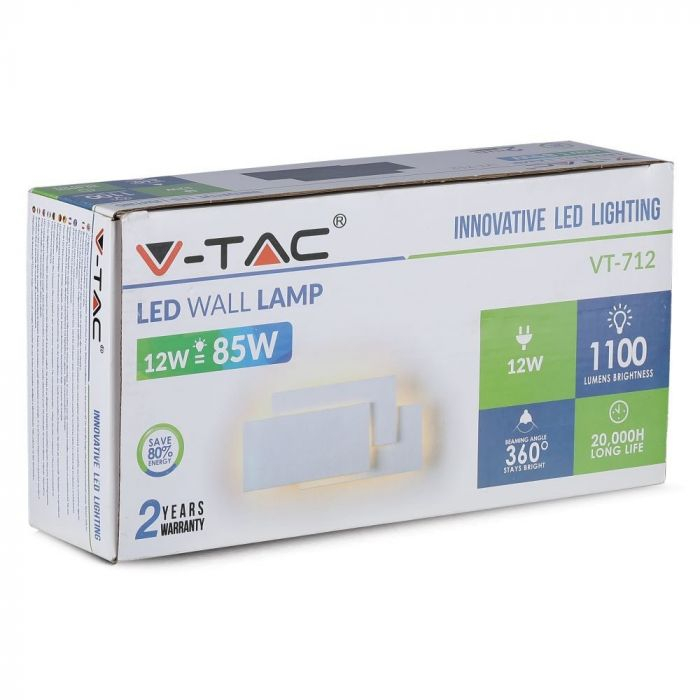 Lampa de perete LED V-TAC, 12W, 4000K, IP20 [5]