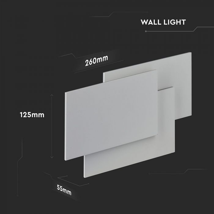 Lampa de perete LED V-TAC, 12W, 4000K, IP20 [6]