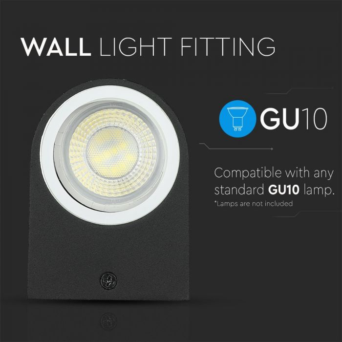 Lampa de perete LED V-TAC, GU10, IP44, Lumina sus-jos [7]