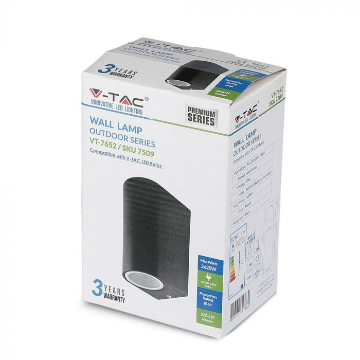 Lampa de perete LED V-TAC, GU10, IP44, Lumina sus-jos [3]