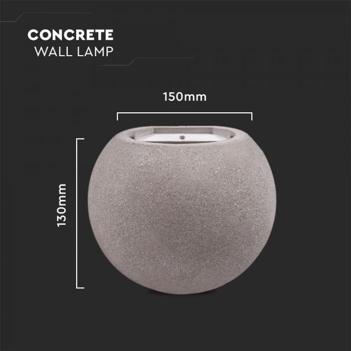 Lampa de perete LED, V-TAC, IP20, Soclu G9, Gri [4]