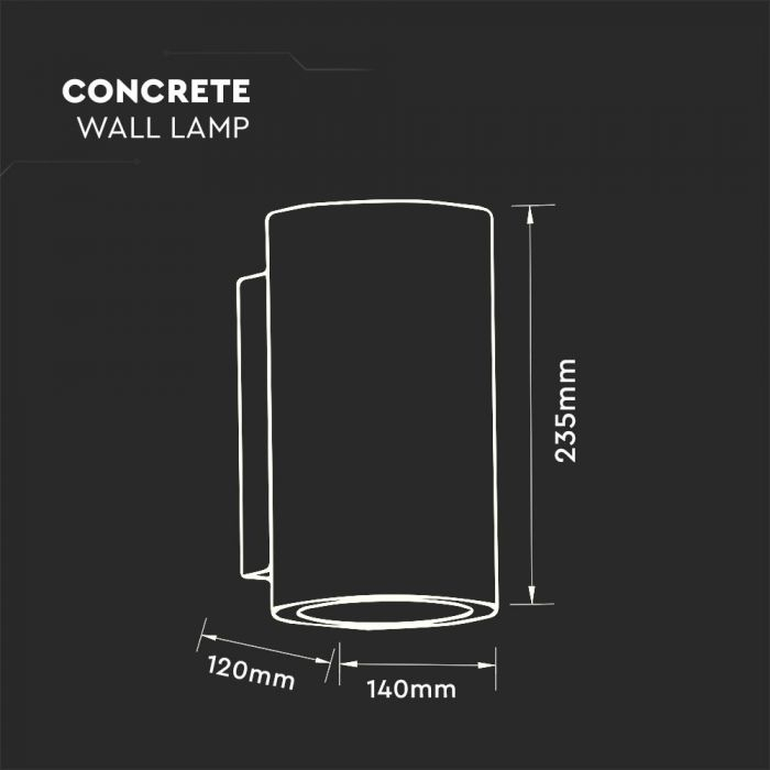 Lampa de perete LED V-TAC, Soclu GU10, IP20 [4]