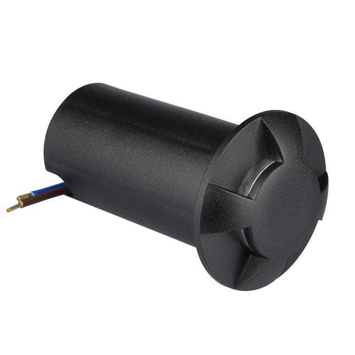 Lampa de scara V-tac 1W LED, Neagra, 4 directii, 6500K, Montaj incastrat, 12V [2]