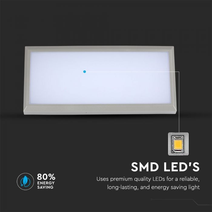 Lampa LED de exterior V-TAC, 20W, Gri, Lumina neutra, IP65 [6]