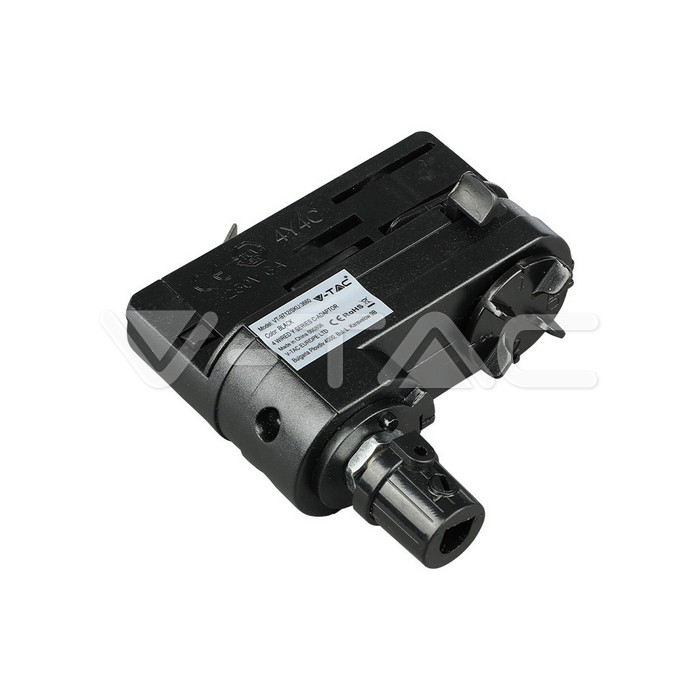 Lampă LED pe șină - adaptor negru [2]